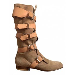 Vivienne Westwood ICONIC Pirate leather strap boot